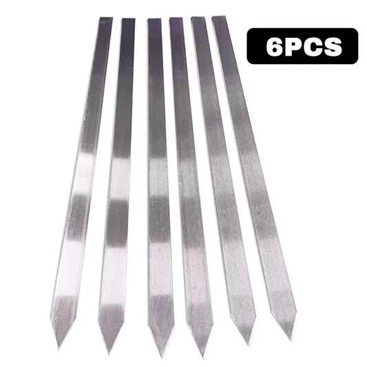 Premium 50cm Stainless Steel BBQ Skewers for Global Grilling Enthusiasts